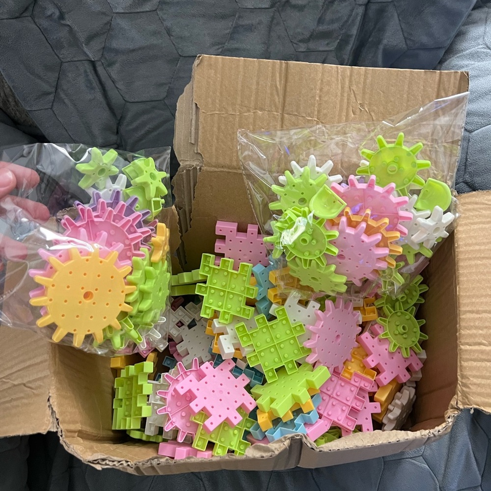 Colorful Interlocking Building Blocks for Kids